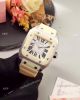 Japan Grade Cartier Santos 100 White Rubber Strap Watch (9)_th.jpg
